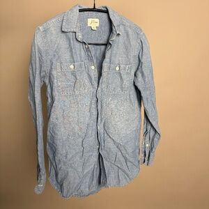 J. Crew Linen Cotton Blend Shirt Size XS